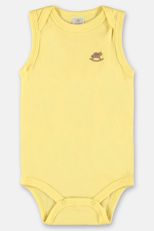 Body Regata Bebê Unissex (Amarelo) Up Baby