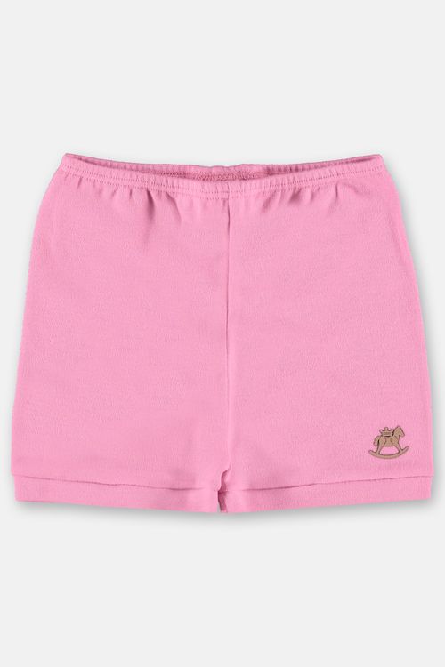 Short Bebê em Suedine Unissex (Rosa) Up Baby