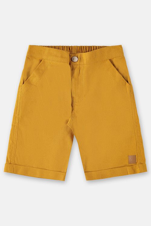 Bermuda em Linho para Menino (Amarelo) Up Baby