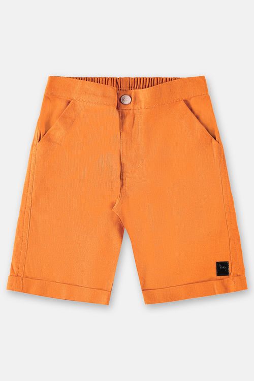 Bermuda em Linho para Menino (Laranja) Up Baby