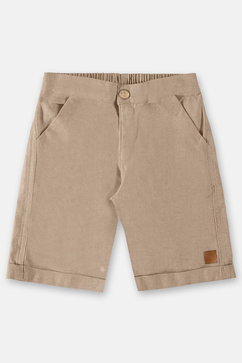 Bermuda-em-Linho-para-Menino--Bege--Up-Baby