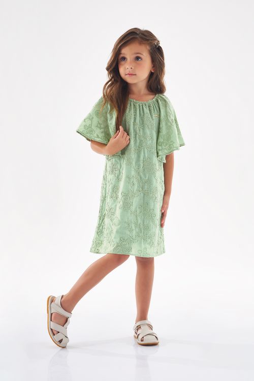 Vestido Midi em Laise (Verde) Up Baby