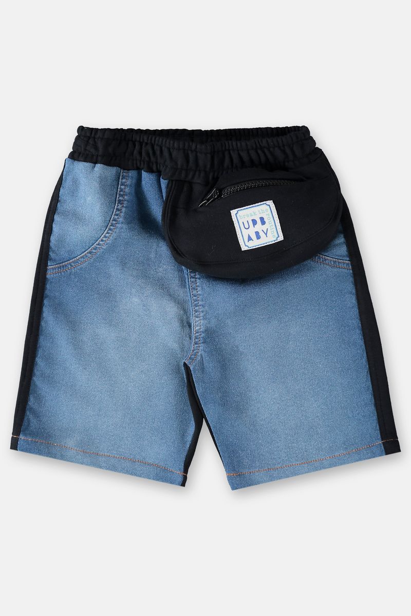 Bermuda-Jeans-com-Moletom-e-Pochete-Infantil--Azul--Up-Baby