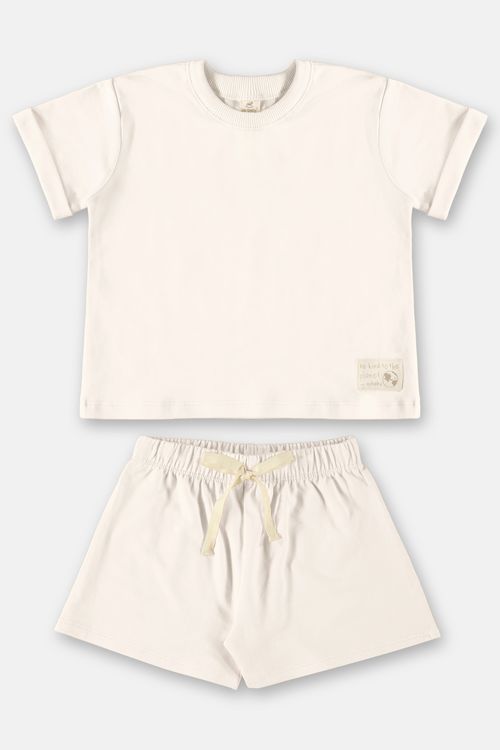 Conjunto Bio Sustentável para Menina (Off White) Up Baby