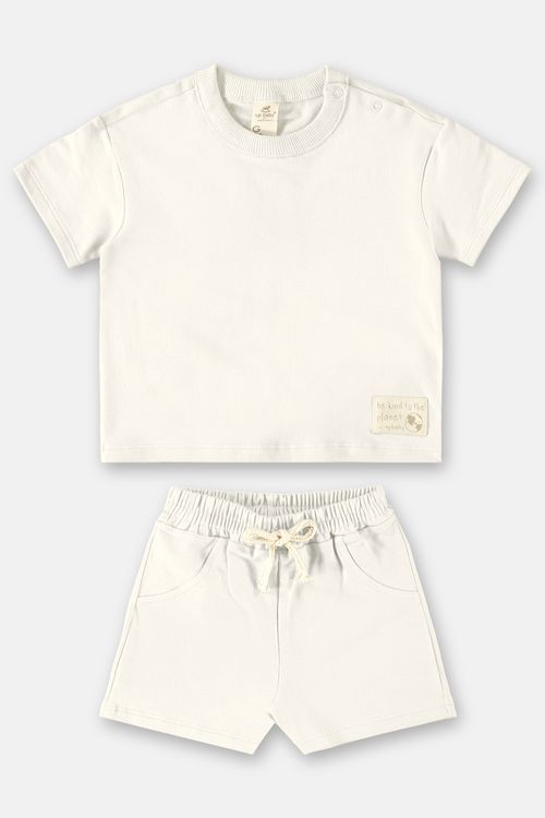 Conjunto Bio Sustentável para Menino (Off White) Up Baby