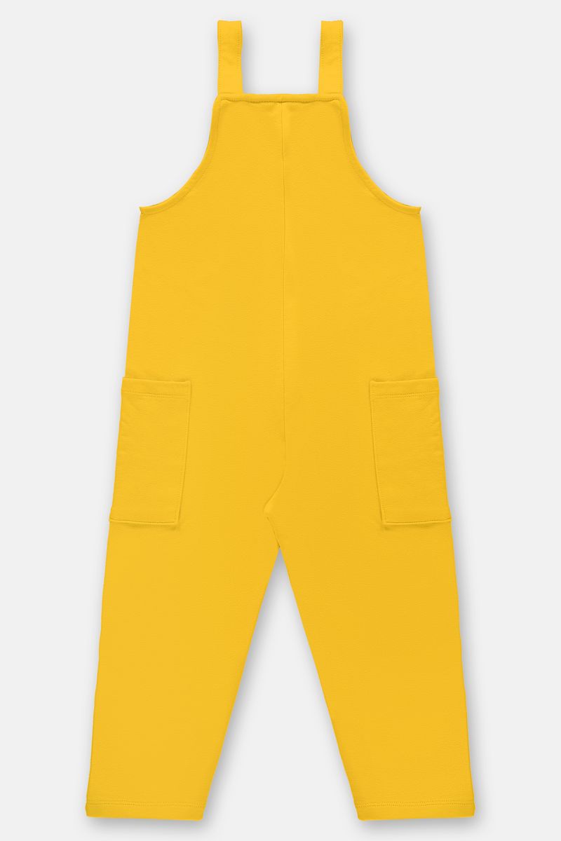 Jardineira-Bio-Sustentavel-Unissex-Infantil--Amarelo--Up-Baby