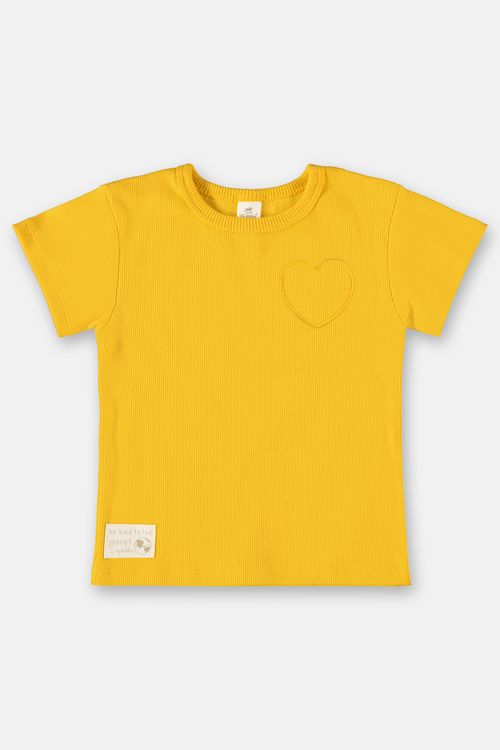 Blusa Menina Infantil Bio Sustentável (Amarelo) Up Baby