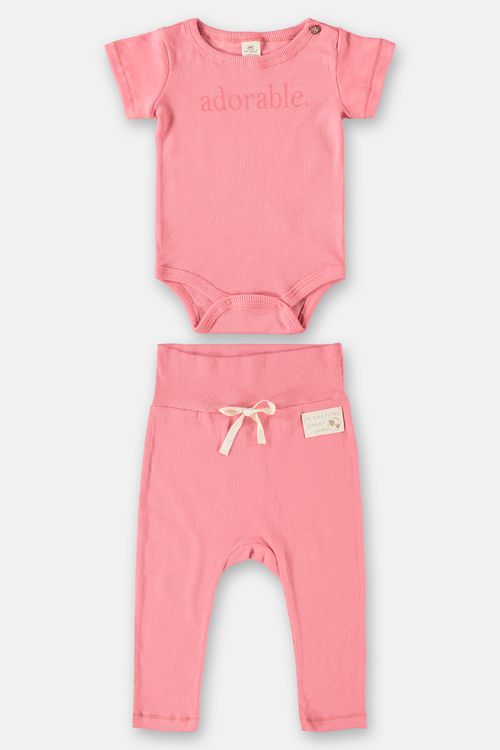 Conjunto Bio Sustentável para Bebê (Rosa) Up Baby