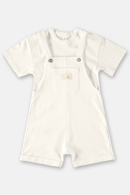 Conjunto Infantil Bio Sustentável Unissex (Off White) Up Baby