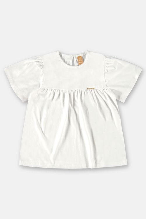 Bata básica Infantil para Menina (Branco) Up Baby