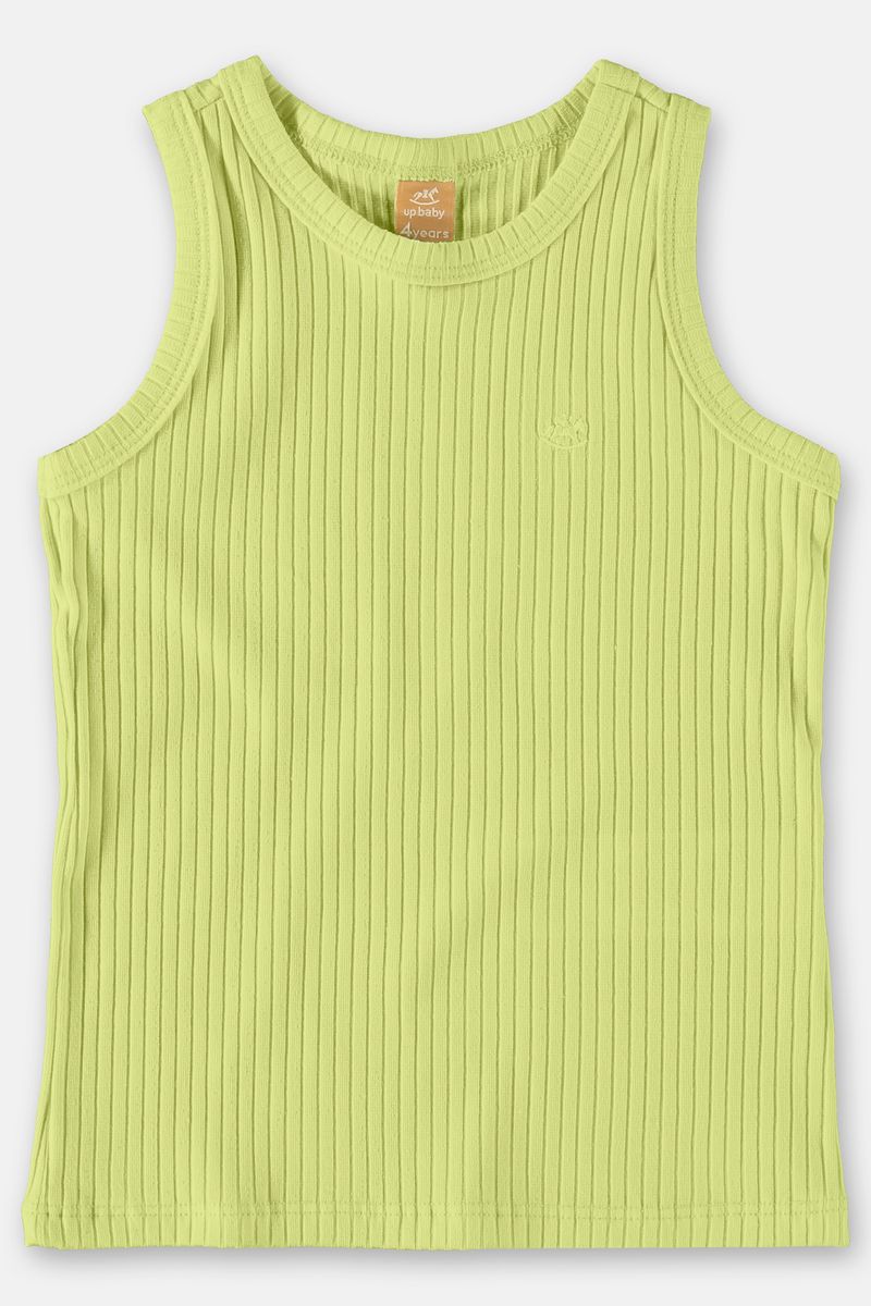 Blusa-basica-canelada-infantil-para-menina--Verde--Up-Baby