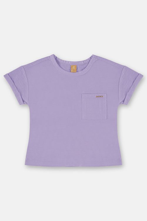 Blusa básica infantil para menina (Roxo) Up Baby