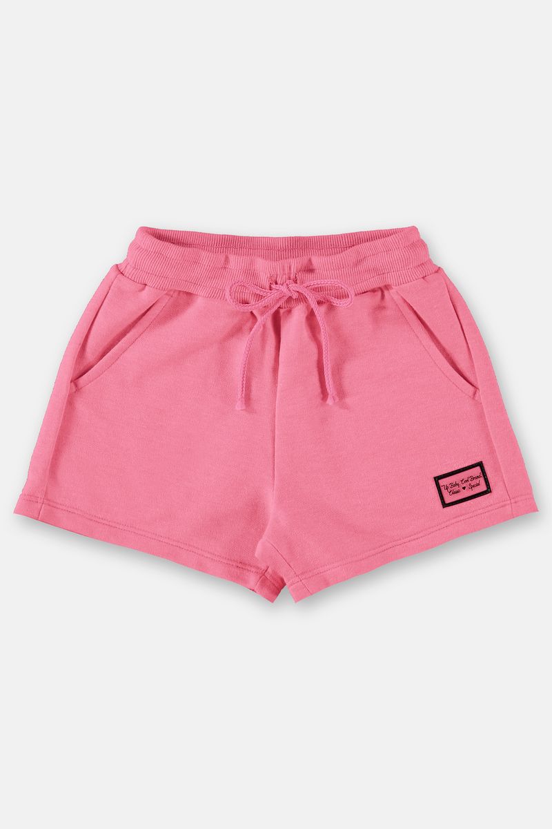 Shorts-basico-infantil-menina-em-moletom--Rosa--Up-Baby