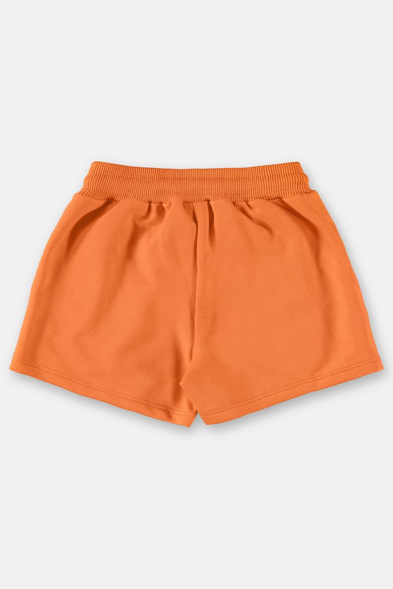 Shorts-basico-infantil-menina-em-moletom--Laranja--Up-Baby
