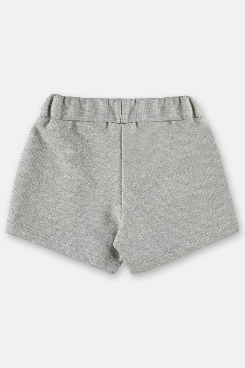 Shorts-saia-basico-infantil-menina-em-moletom--Cinza--Up-Baby