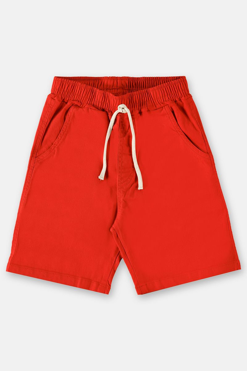 Bermuda-basica-infantil-para-meninos-em-sarja--Vermelho--Up-Baby
