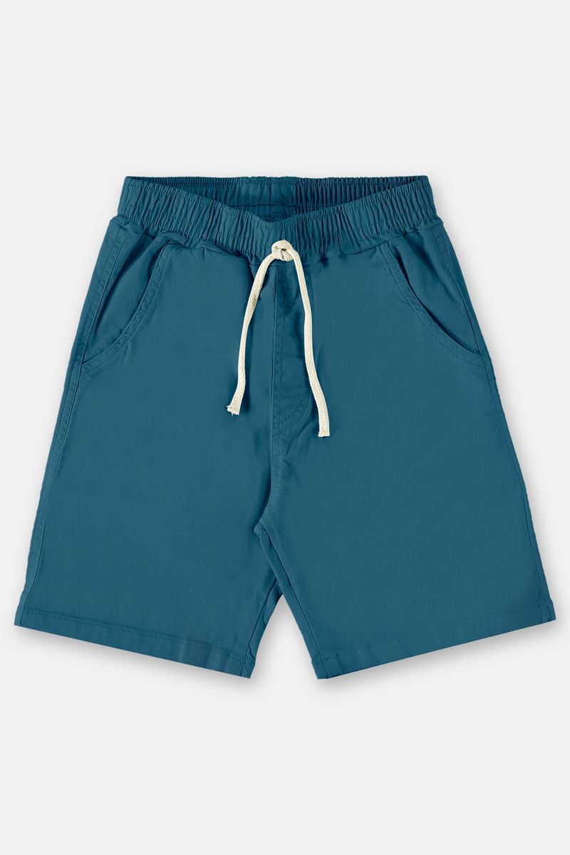 Bermuda-basica-infantil-para-meninos-em-sarja--Azul--Up-Baby