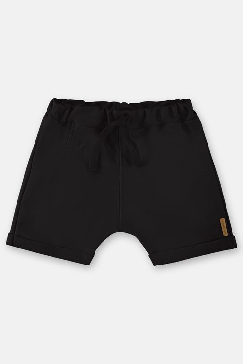 Short em Moletom Básico para Bebê (Preto) Up Baby