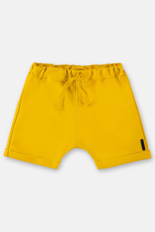 Short em Moletom Básico para Bebê (Amarelo) Up Baby