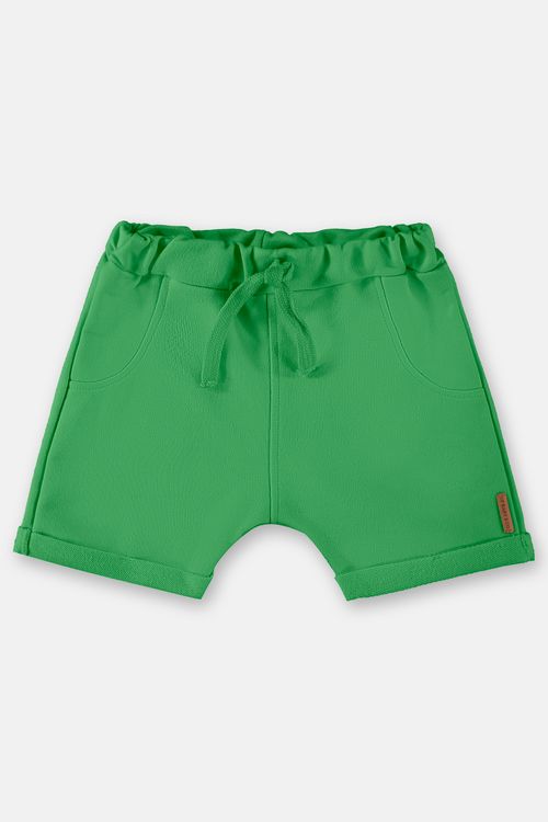 Short em Moletom Básico para Bebê (Verde) Up Baby