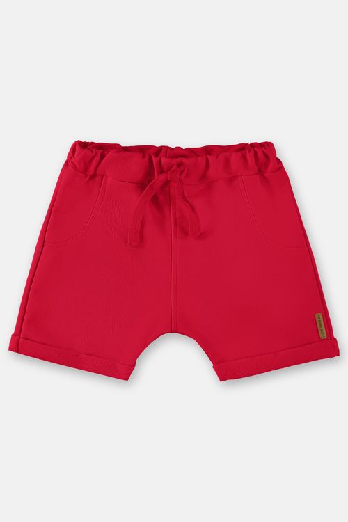 Short em Moletom Básico para Bebê (Vermelho) Up Baby