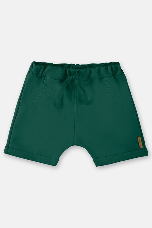 Short em Moletom Básico para Bebê (Verde) Up Baby