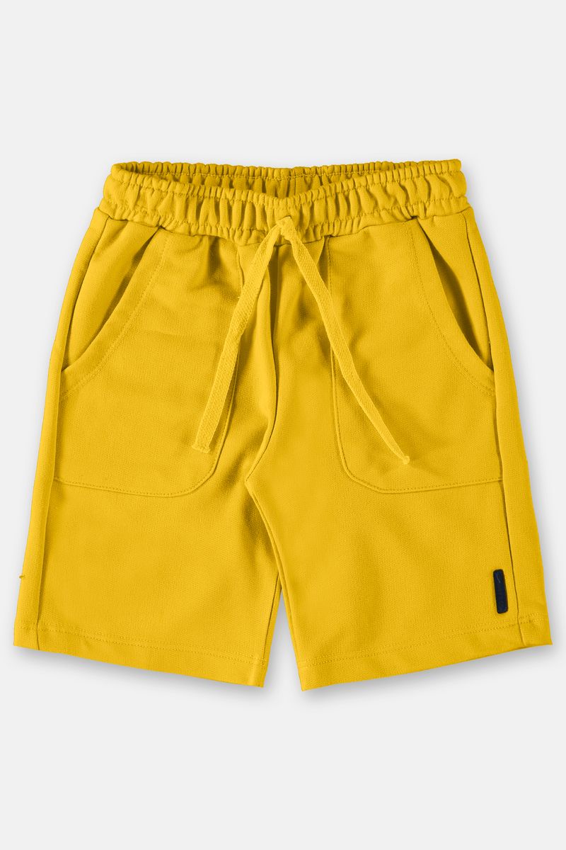 Bermuda-Infantil-Basica-em-Moletom--Amarelo--Up-Baby