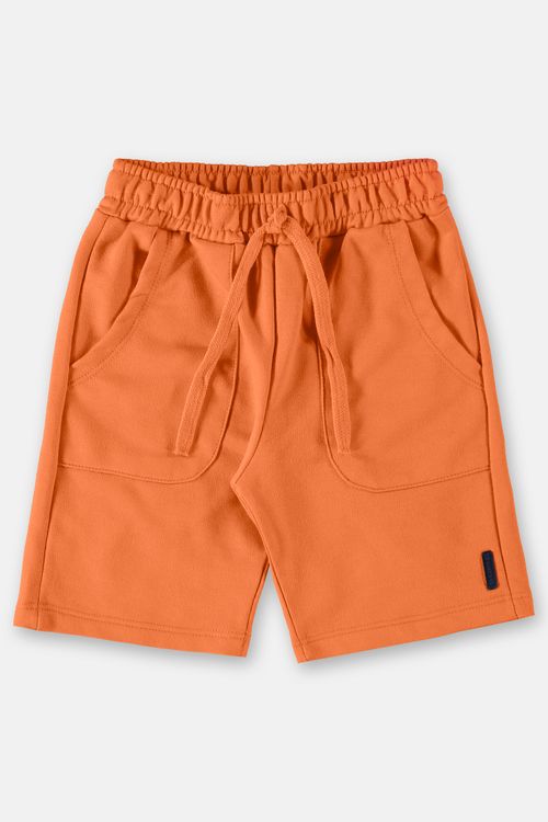 Bermuda Infantil Básica em Moletom (Laranja) Up Baby