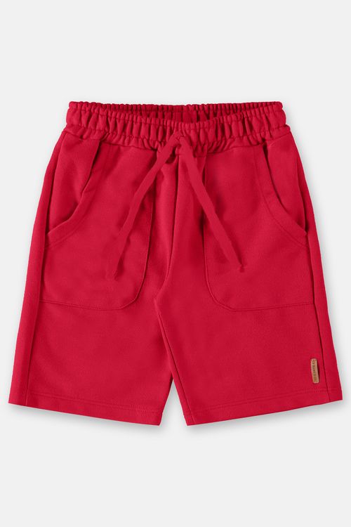 Bermuda Infantil Básica em Moletom (Vermelho) Up Baby