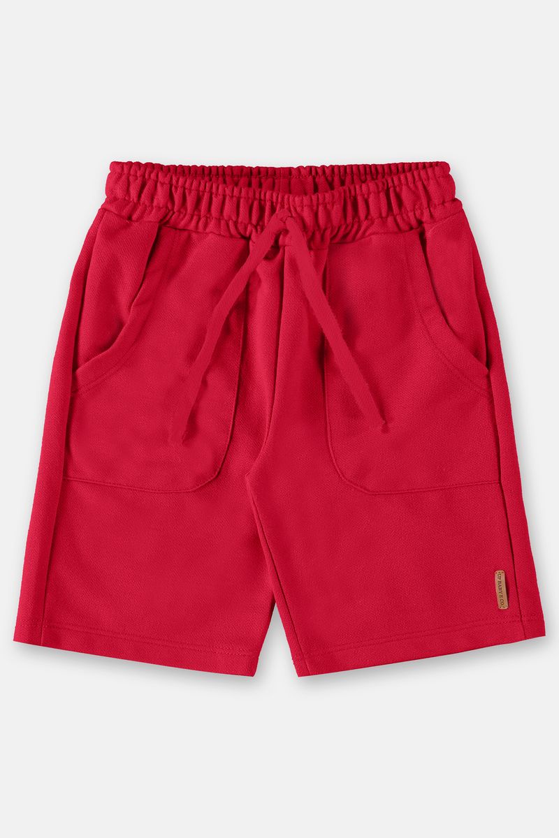 Bermuda-Infantil-Basica-em-Moletom--Vermelho--Up-Baby