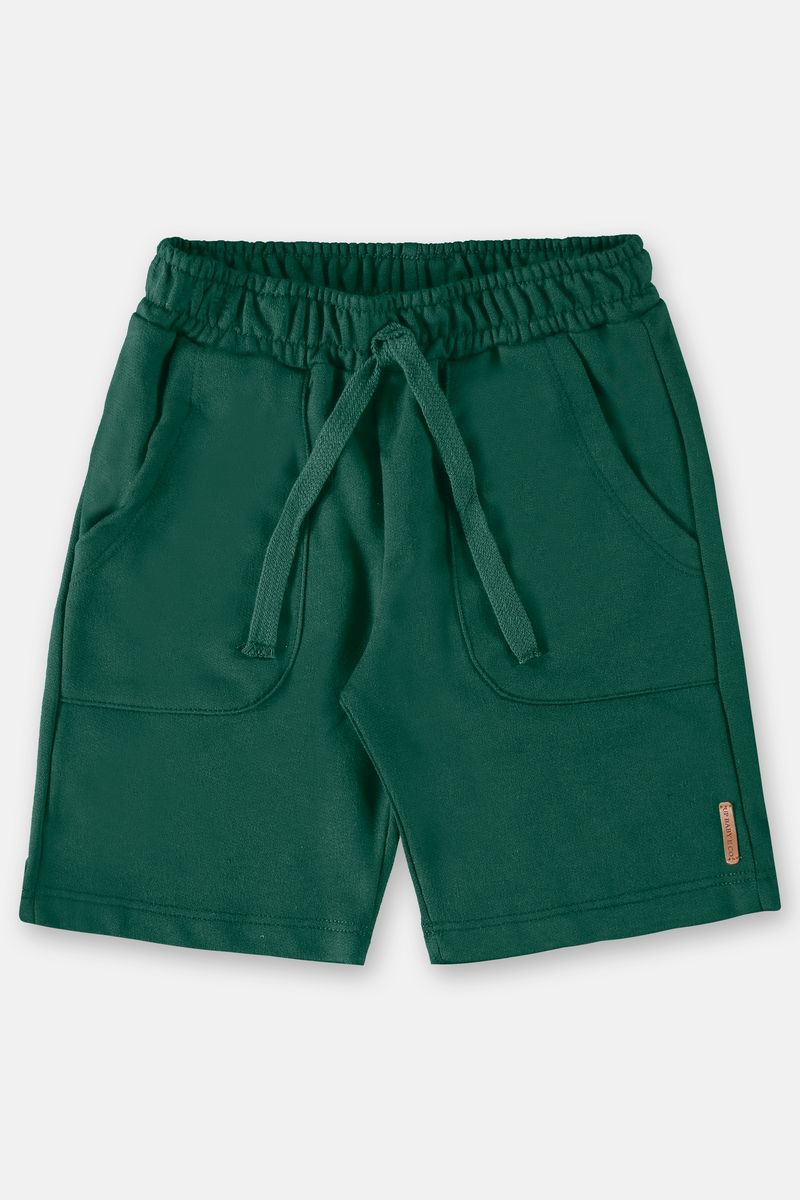 Bermuda-Infantil-Basica-em-Moletom--Verde--Up-Baby