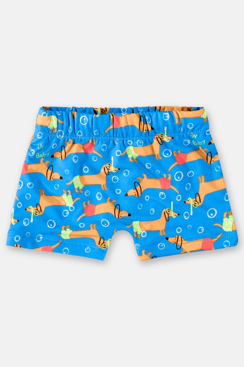 Sunga Boxer com Proteção FPS+50 Infantil (Azul) Up Baby