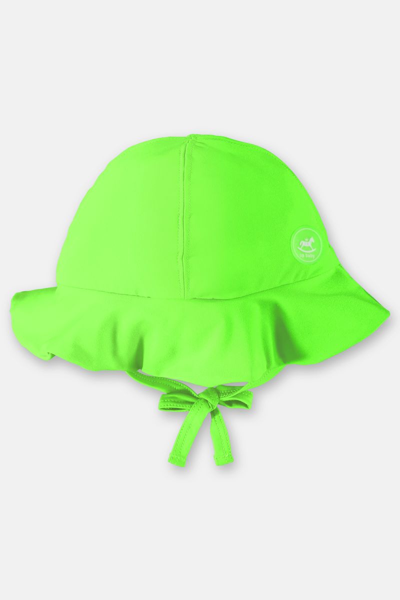 Chapeu-bebe-em-Malha-com-Protecao-UV-FPS--50--Verde--Up-Baby