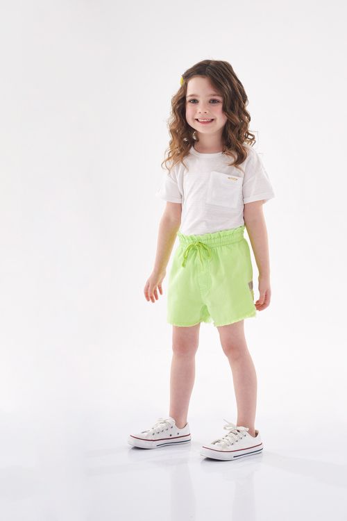 Short Clochard Infantil em Sarja (Verde) Up Baby