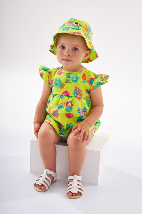 Bucket Hat Infantil Para Menina (Verde) Up Baby