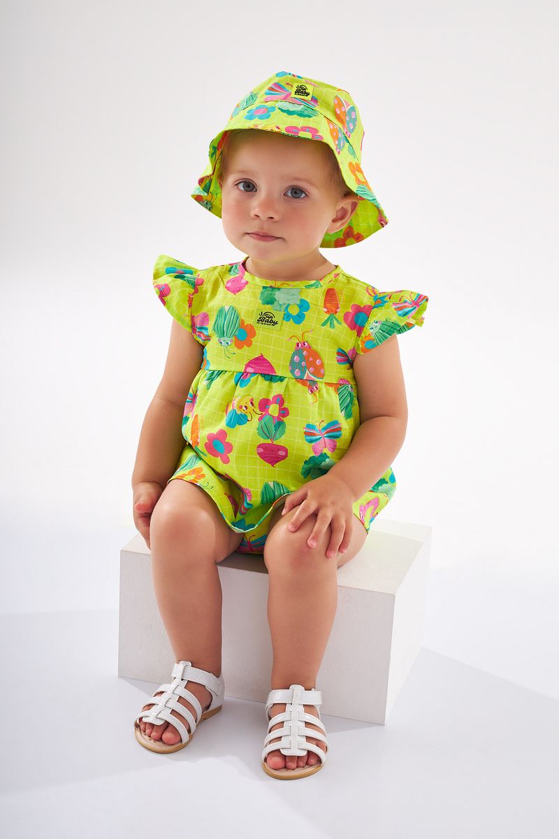 Bucket-Hat-Infantil-Para-Menina--Verde--Up-Baby