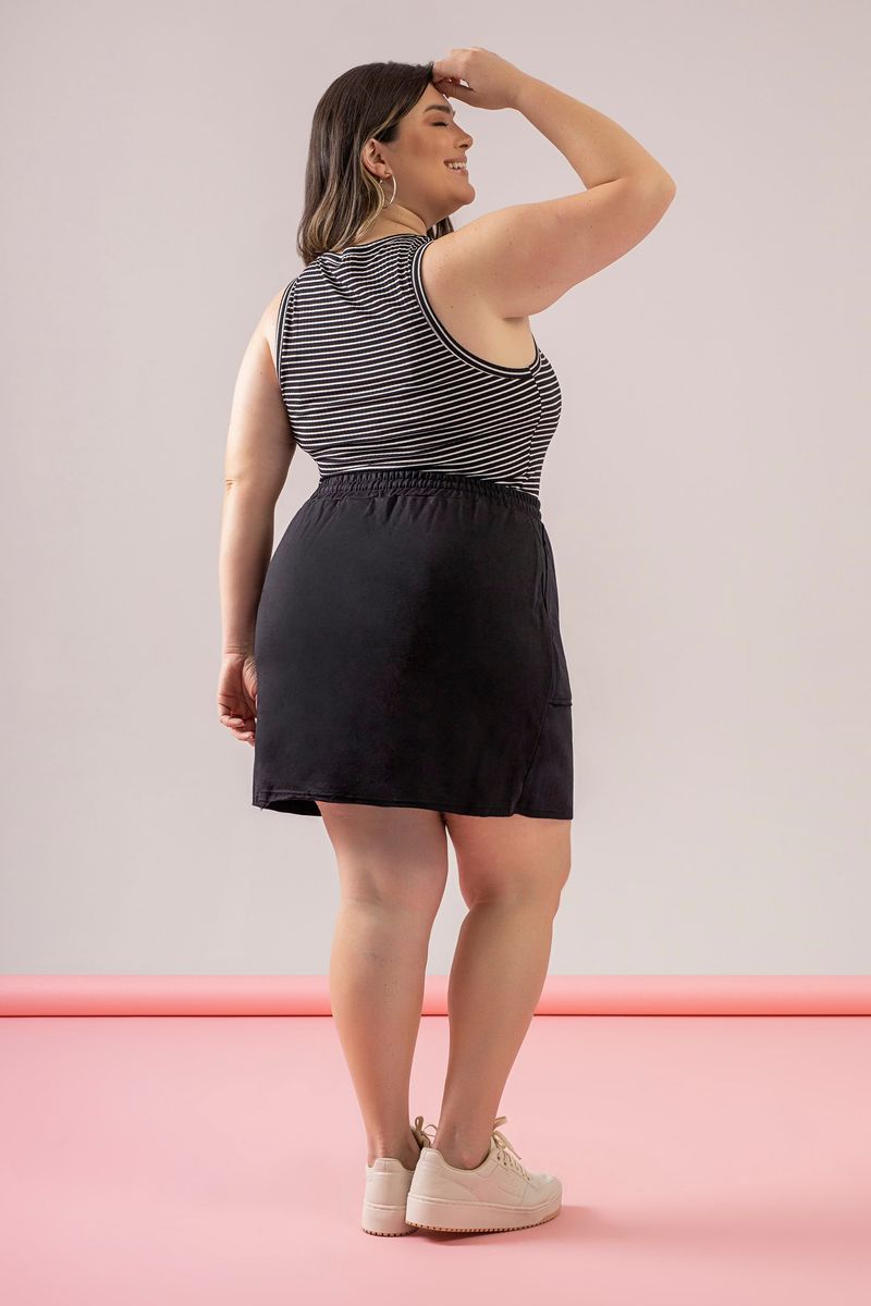 Regata-Feminina-em-Ribana-Canelada--Preto--Just-Basic