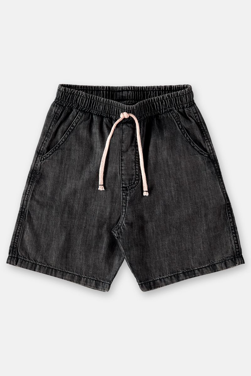 Bermuda-Jeans-Infantil-para-Menino--Preto--Up-Baby