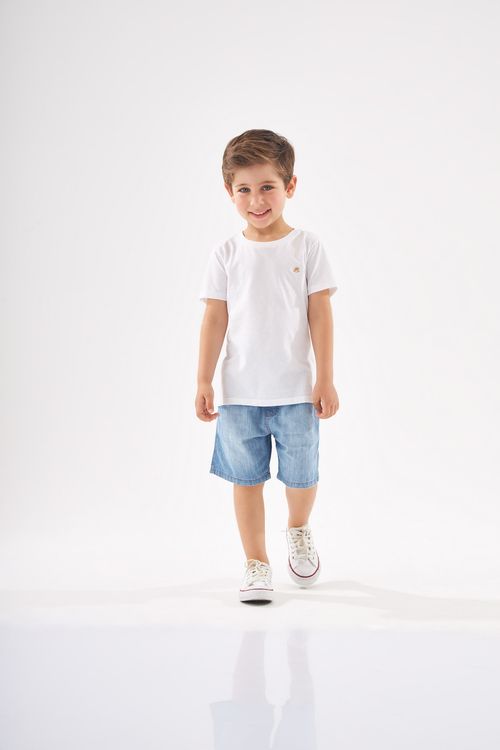 Bermuda Jeans Infantil para Menino (Azul) Up Baby