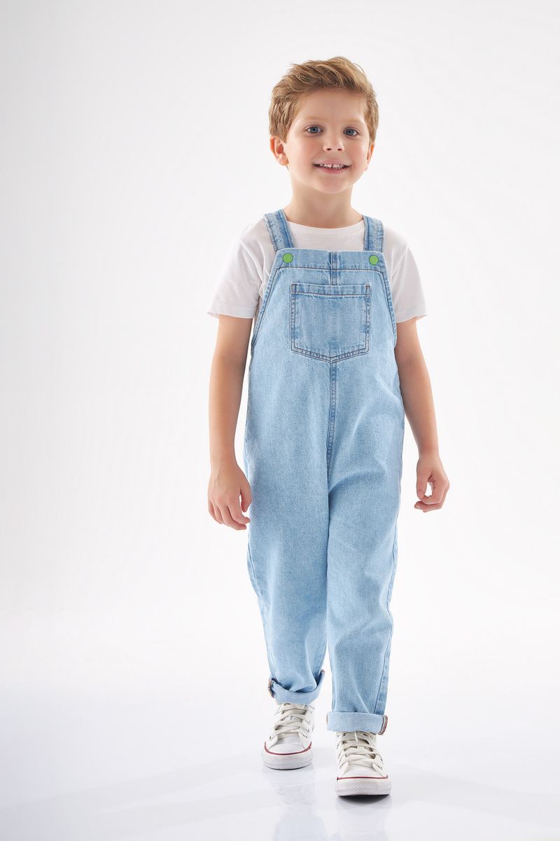 -Jardineira-Unissex-Infantil--Azul--Up-Baby