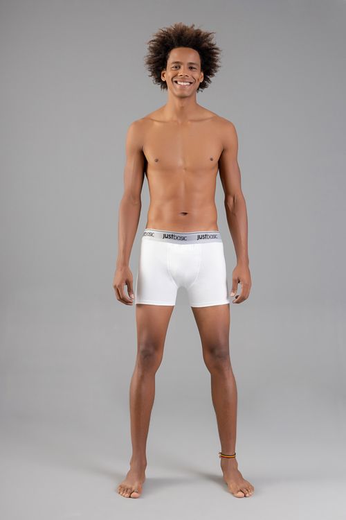 Cueca Básica em Cotton (Branco) Just Basic