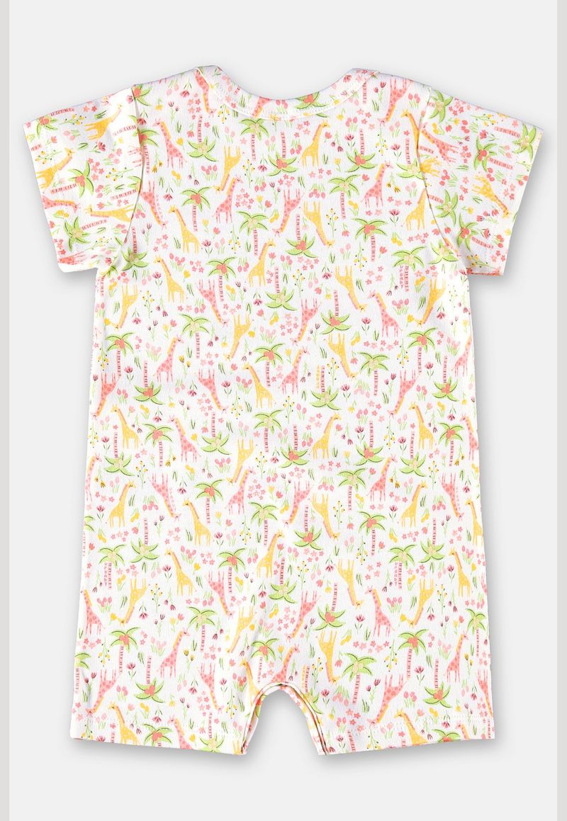 Macaquinho-Curto-em-Suedine-Feminino-para-Bebes--Amarelo--Up-Baby
