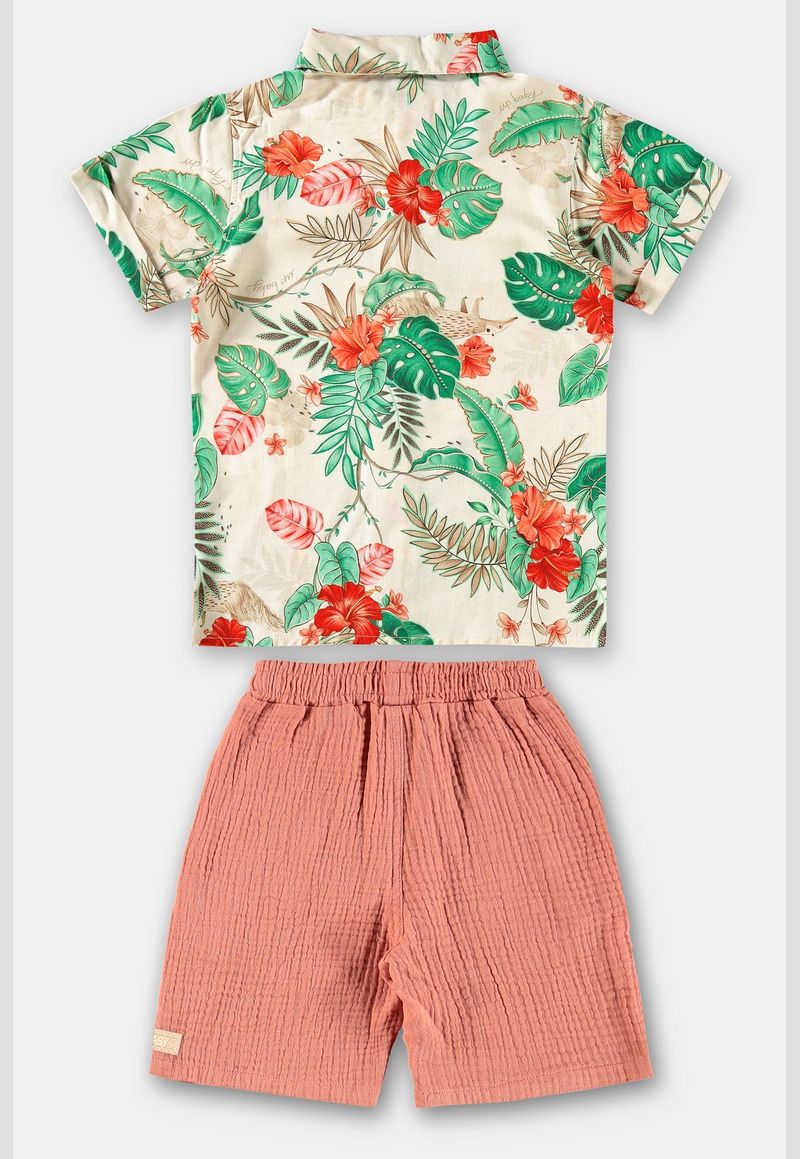 Conjunto-Tropical-Infantil-Meninos--Bege--Up-Baby