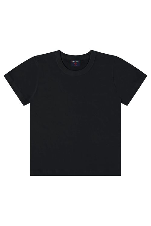 Camiseta em Meia Malha Menino (Preto) Guloseima