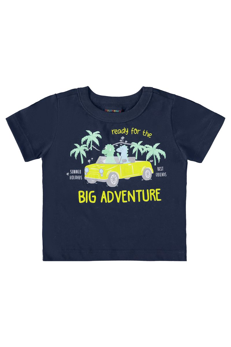 Conjunto-Camiseta-e-Bermuda-Infantil-Menino--Azul--Guloseima