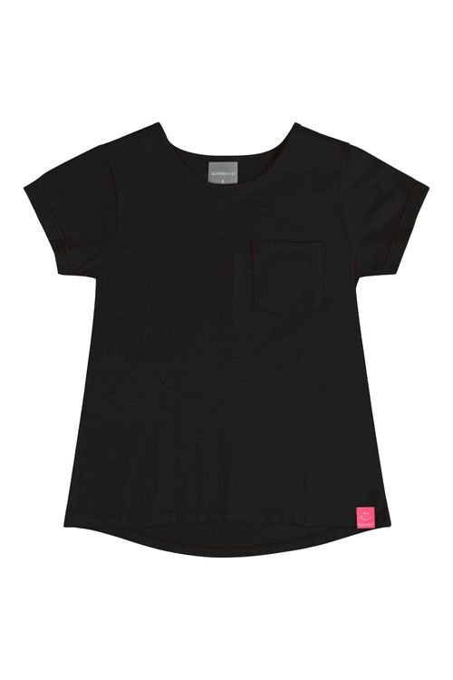 Blusa Mullet Básica Infantil (Preto) Quimby