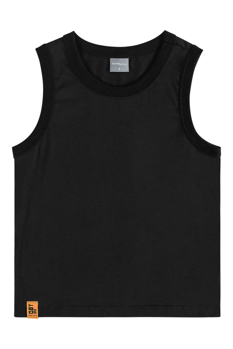 Regata-Basica-Infantil-Masculina--Preto--Quimby
