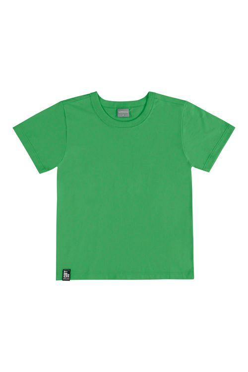 Camiseta Manga Curta Básica Menino (Verde) Quimby