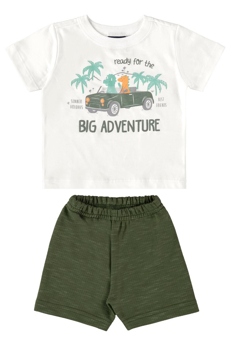 Conjunto-Camiseta-e-Bermuda-Infantil-Menino--Branco--Guloseima