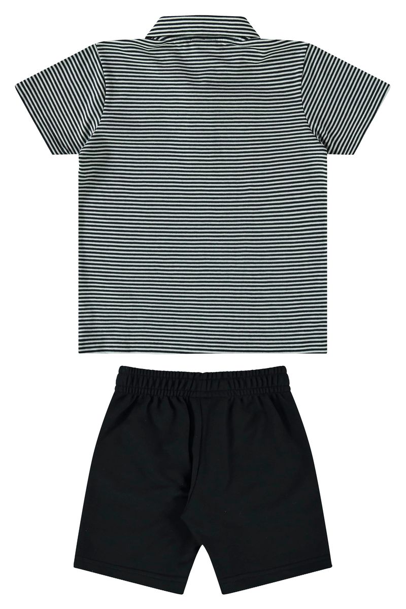 Conjunto-Polo-e-Bermuda-Infantil--Preto--Guloseima